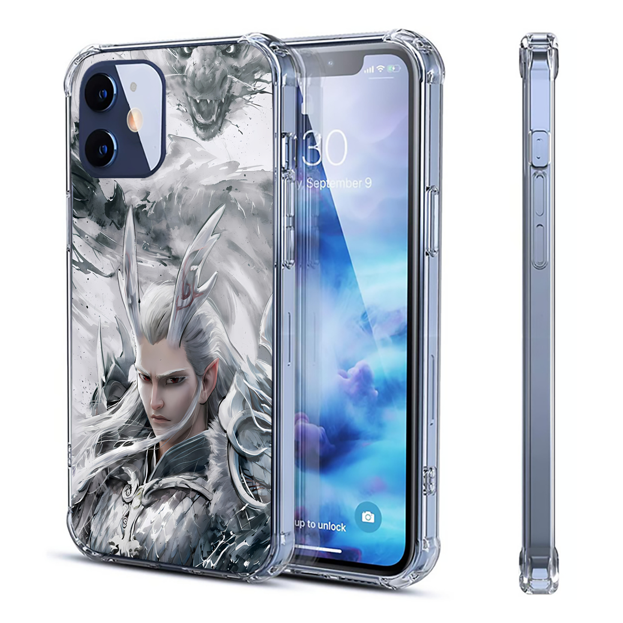 （画像用） Ne Zha 2 ナタ 魔童の大暴れ 【iPhone 12シリーズ対応】透明スマホケース（クリアソフトケース）